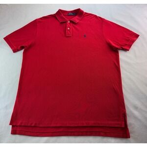 Polo Ralph Lauren Red Short Sleeve Classic Fit Polo Shirt Men's XXL Preppy Sport